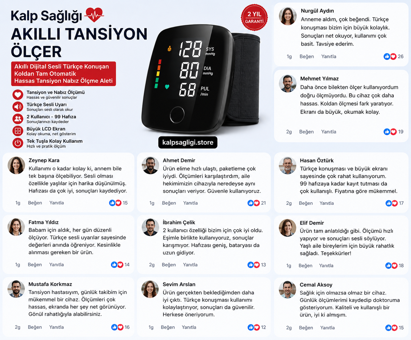 Kalp Sağlığı müşteri yorumları