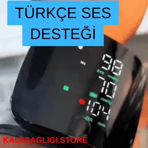 Türkçe sesli tansiyon ölçümü — bilekten kullanım